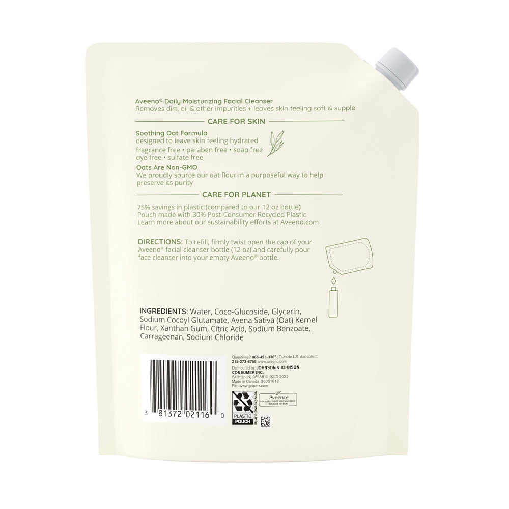 Aveeno Sin fragancia para piel sensible durante la limpieza.