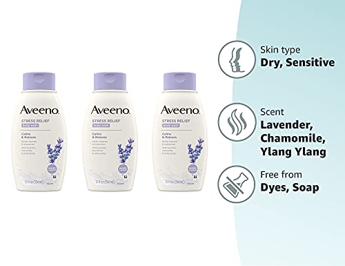 Hydratation durable après douche grâce à la lotion Aveeno Stress Relief