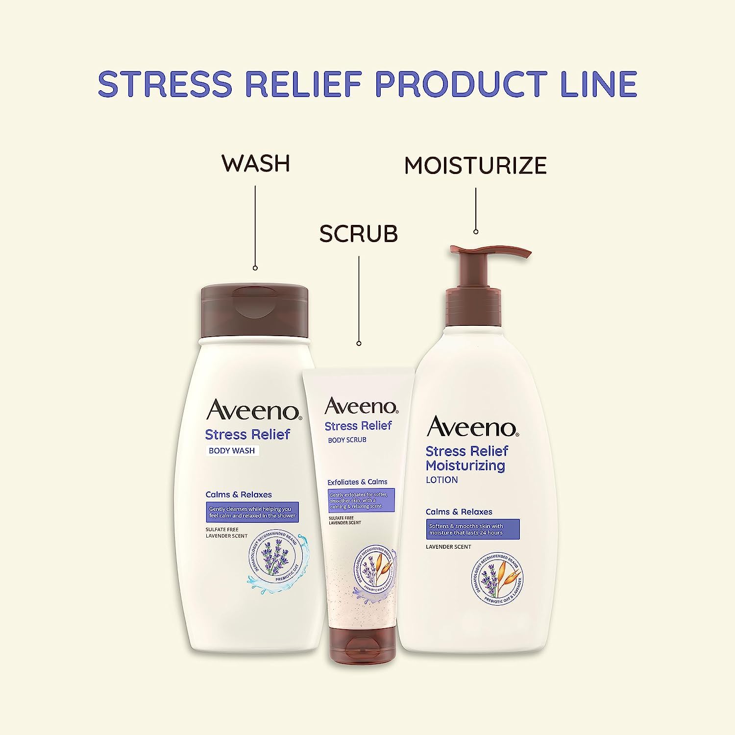 Aveeno Gel de ducha para afeitado suave de piernas.