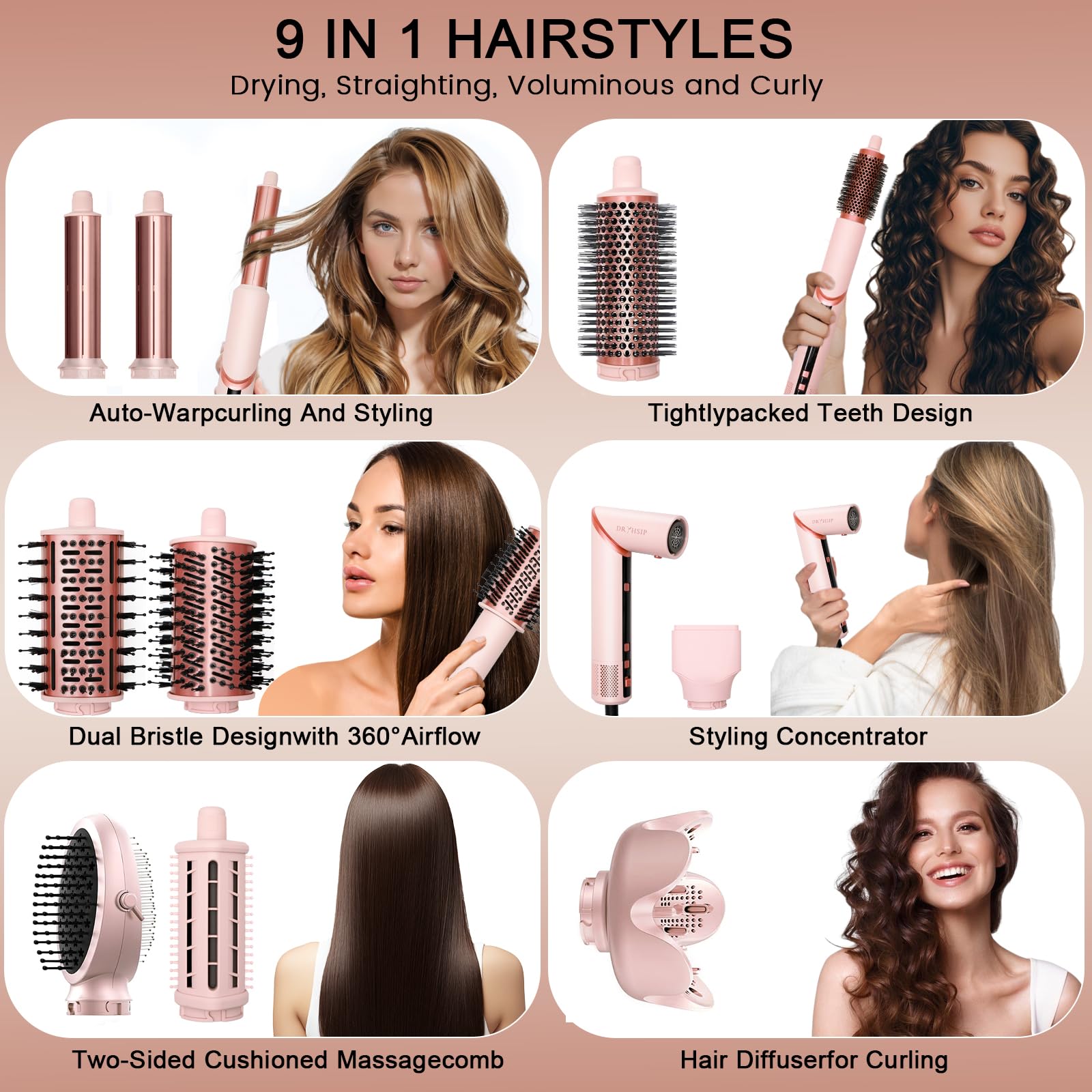 AVENHO accesorios para rizos, alisados y volumen para looks versátiles
