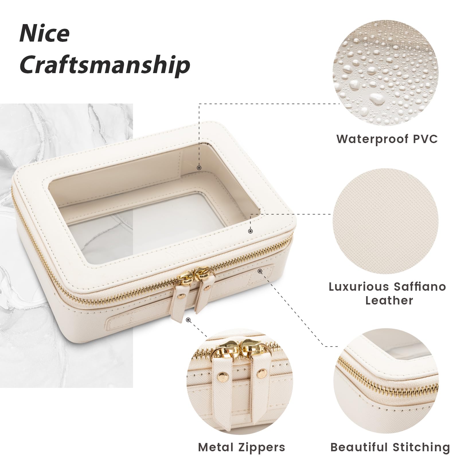 Aveniee diseño minimalista, organizador compacto para el tocador.