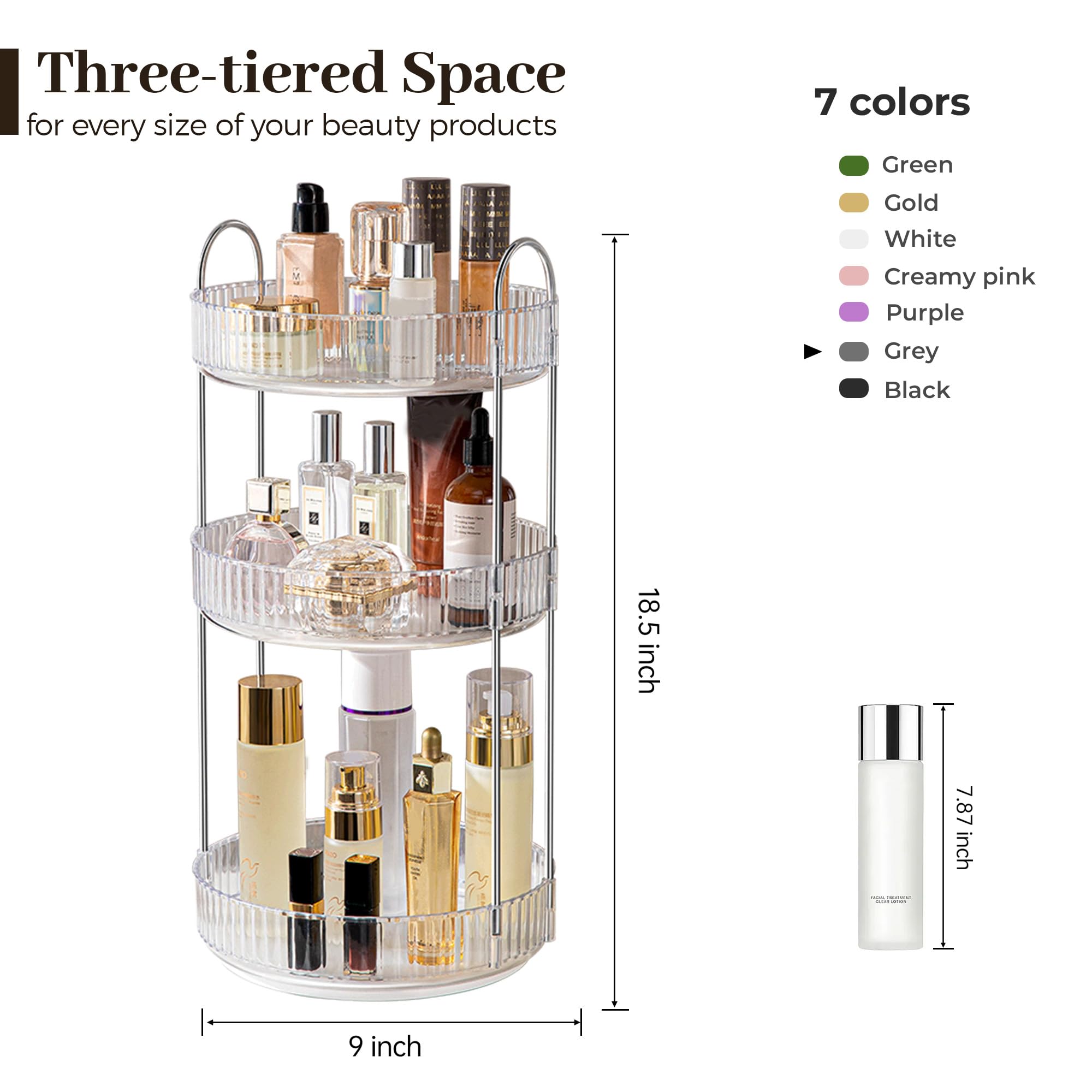 Aveniee Organizador Cosméticos: ahorro de espacio eficiente para tu tocador.