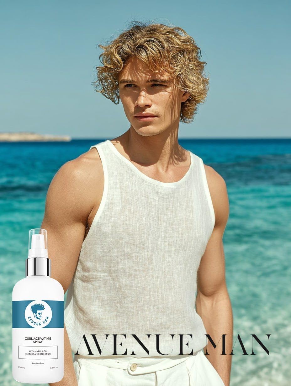 Avenue Man brillo y vitalidad tras aplicación en cabello.