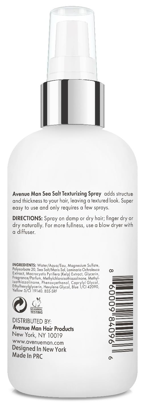 Avenue Man cuidado anti-frizz, reduce el encrespamiento para un peinado pulido.
