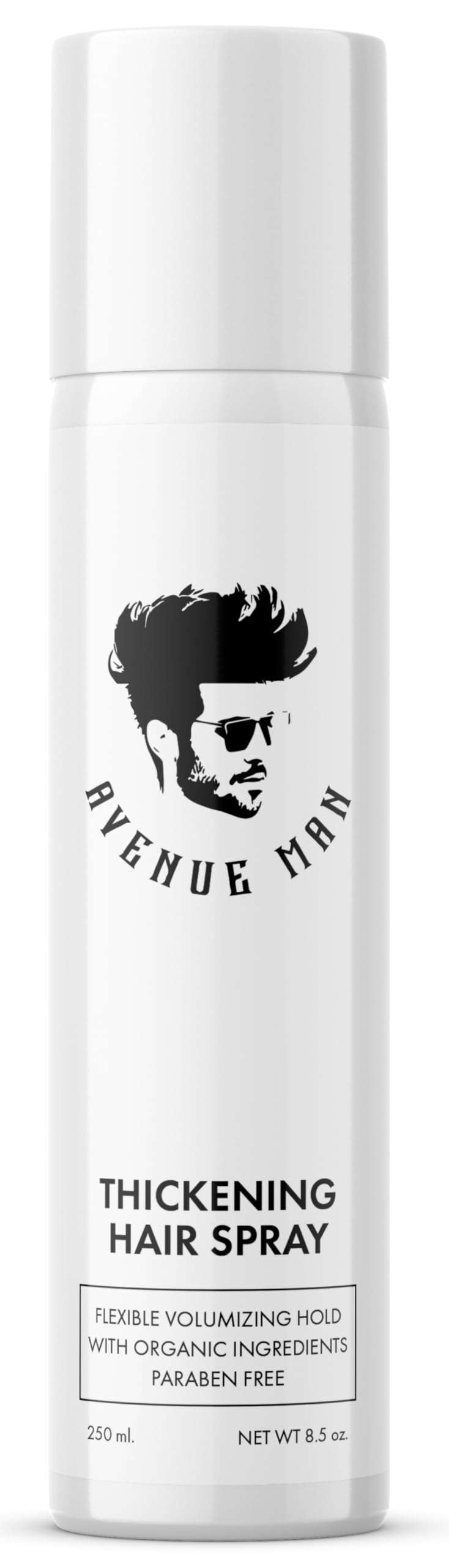 Avenue Man engrosador-cabello: volumen instantáneo para un look más pleno.