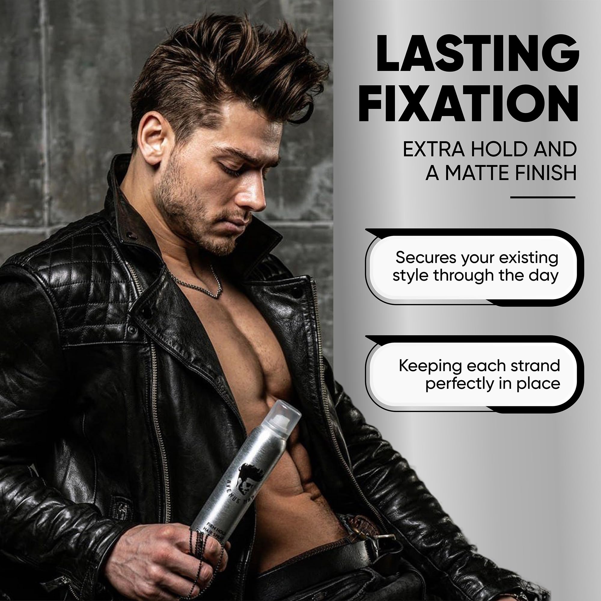 Avenue Man Texture Spray ofrece acabado natural con control del peinado.