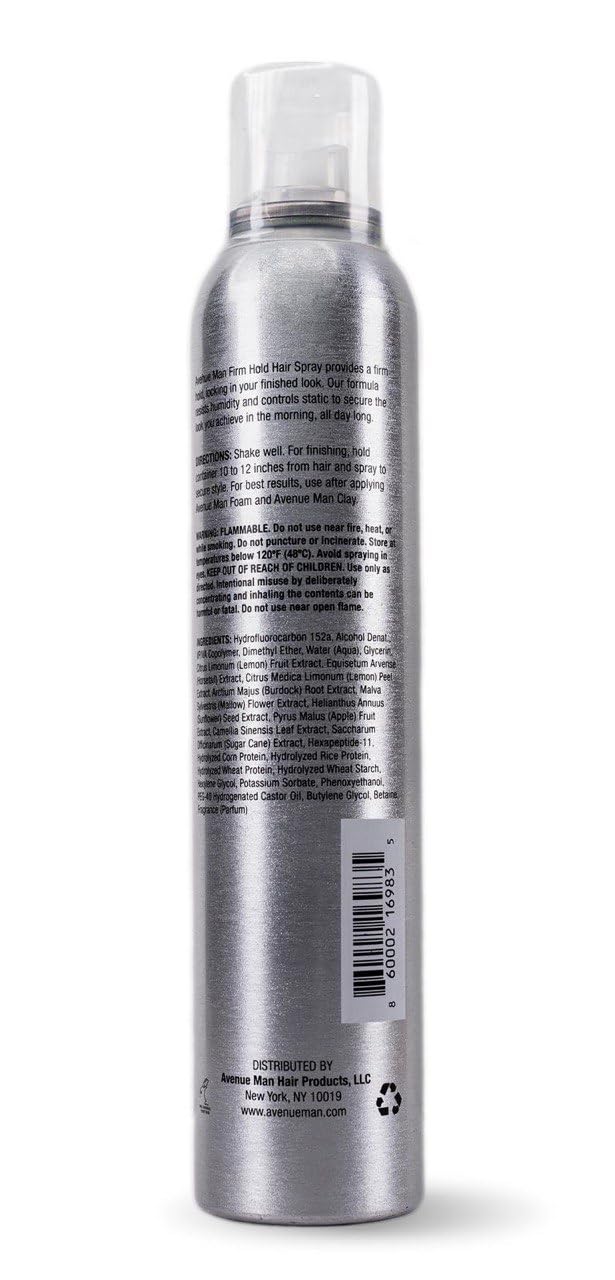 Avenue Man Texture Spray hecho en Nueva York, cuidado profesional.