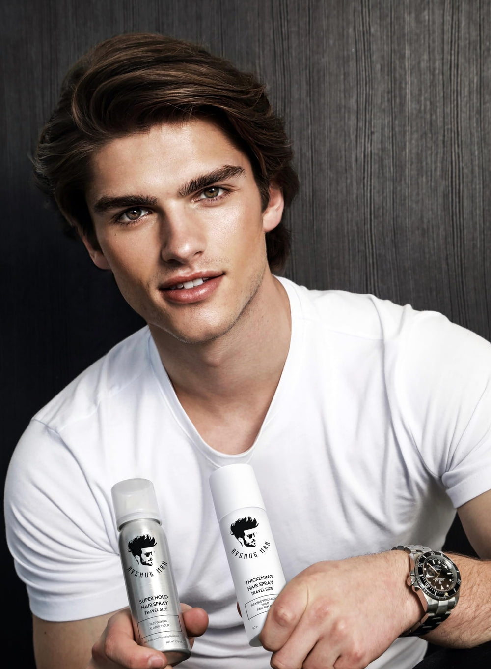 Avenue Man Thickening Spray para uso diario con efecto duradero.