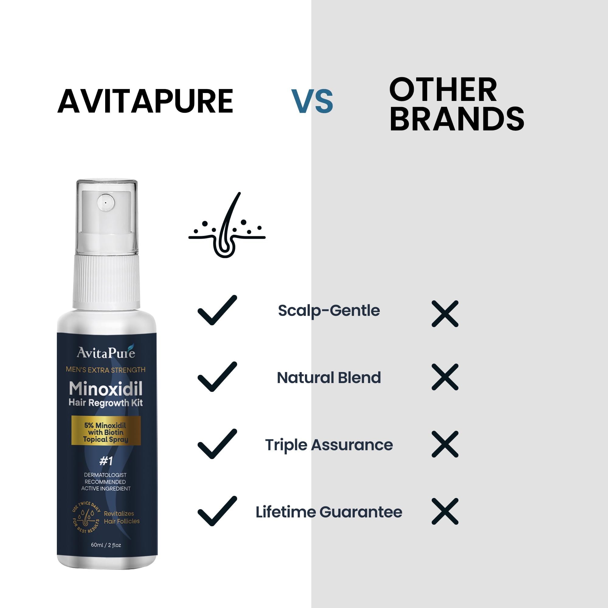 AVITAPURE aloe vera extracto, hidratación suave para el cuero cabelludo.
