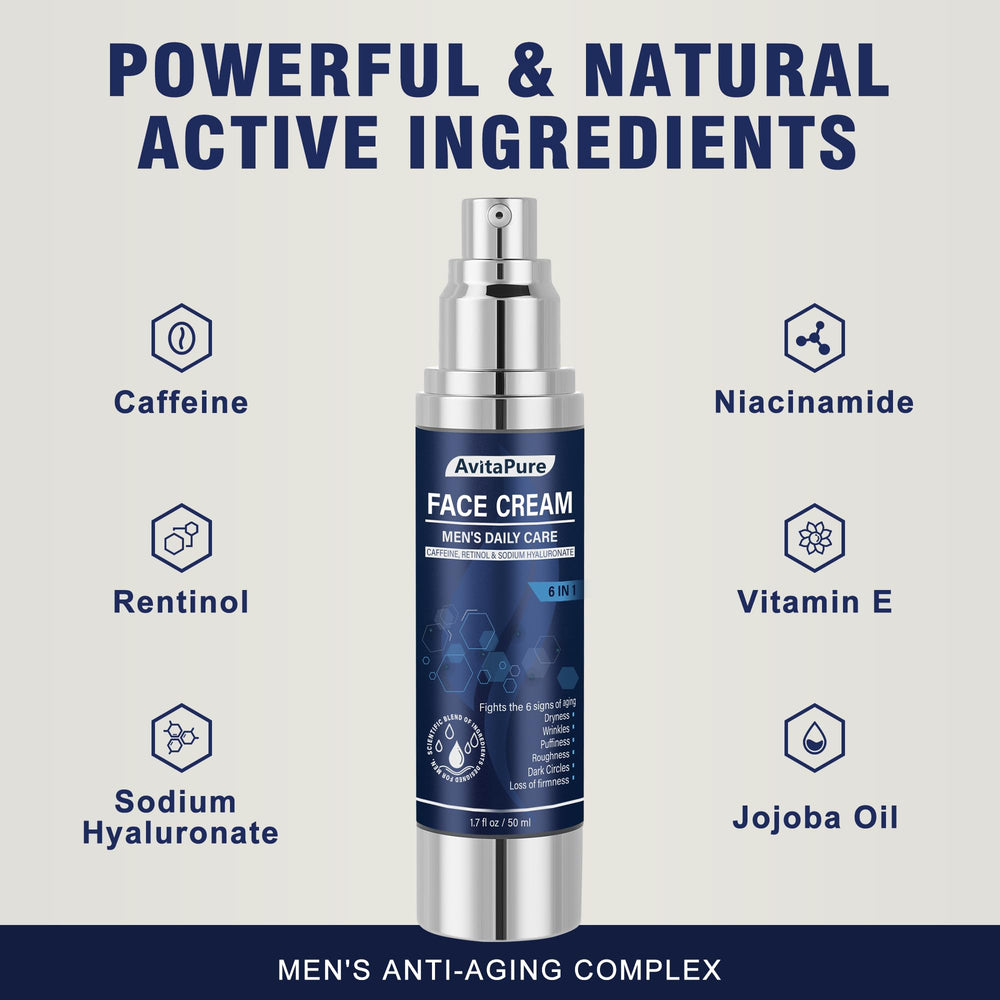 AVITAPURE crème visage homme anti-ride et amélioration d elasticité