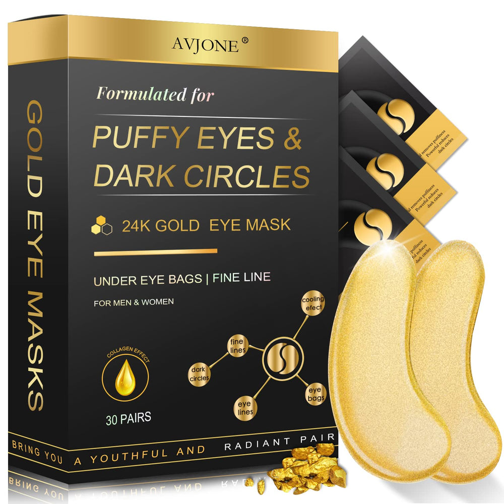 AVJONE parches ojos 24K oro y colágeno para un aspecto más fresco