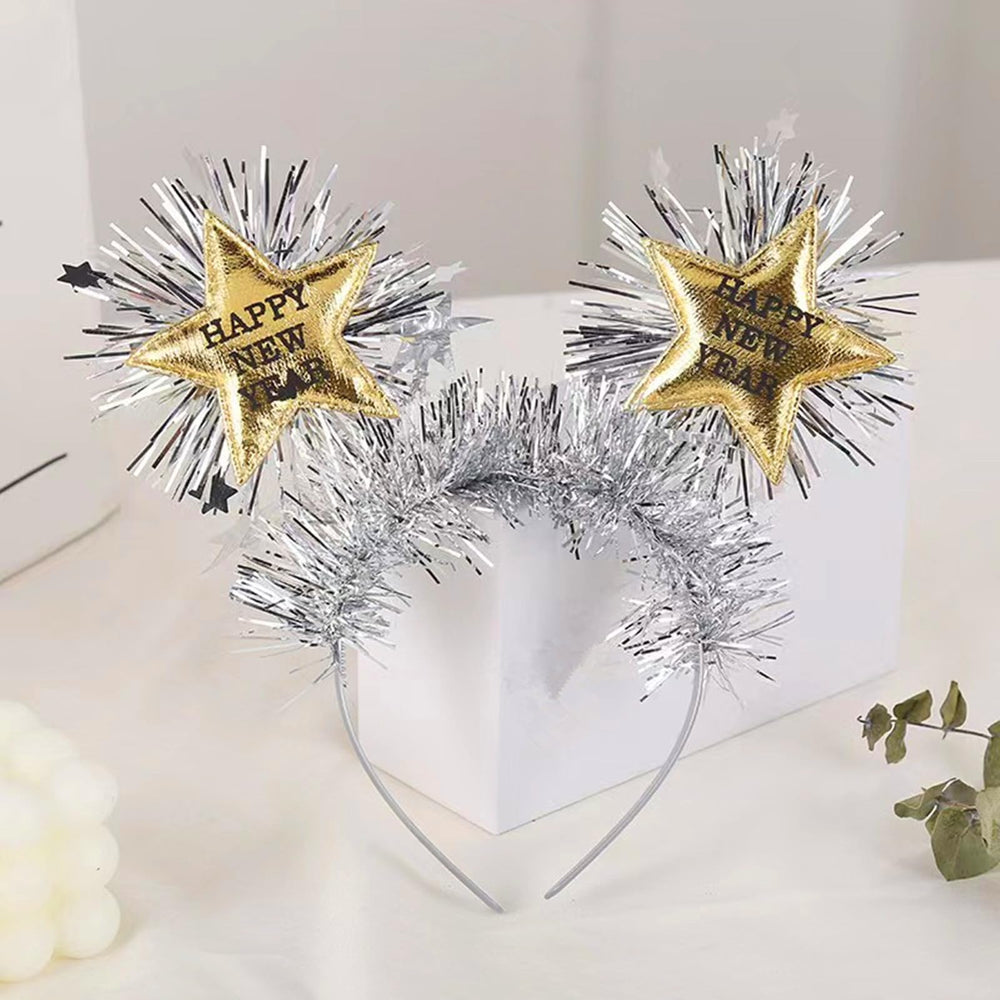 Diadema AVMBC dorada, perfecto para lucir en fiestas y eventos.