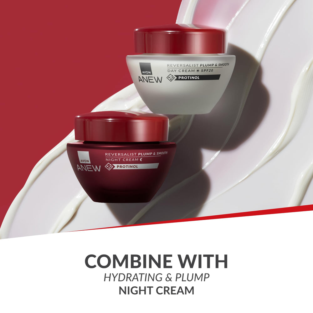 AVON Anew Reversalist crema día SPF 25, adecuada como base de maquillaje.