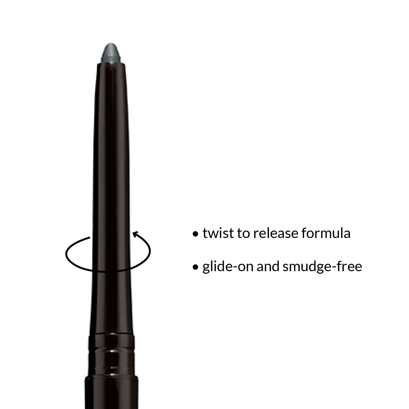 Fórmula resistente al agua Avon Glimmerstick Saturn Grey para uso diario