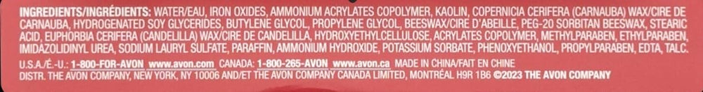 AVON Se retira con agua para una rutina rápida