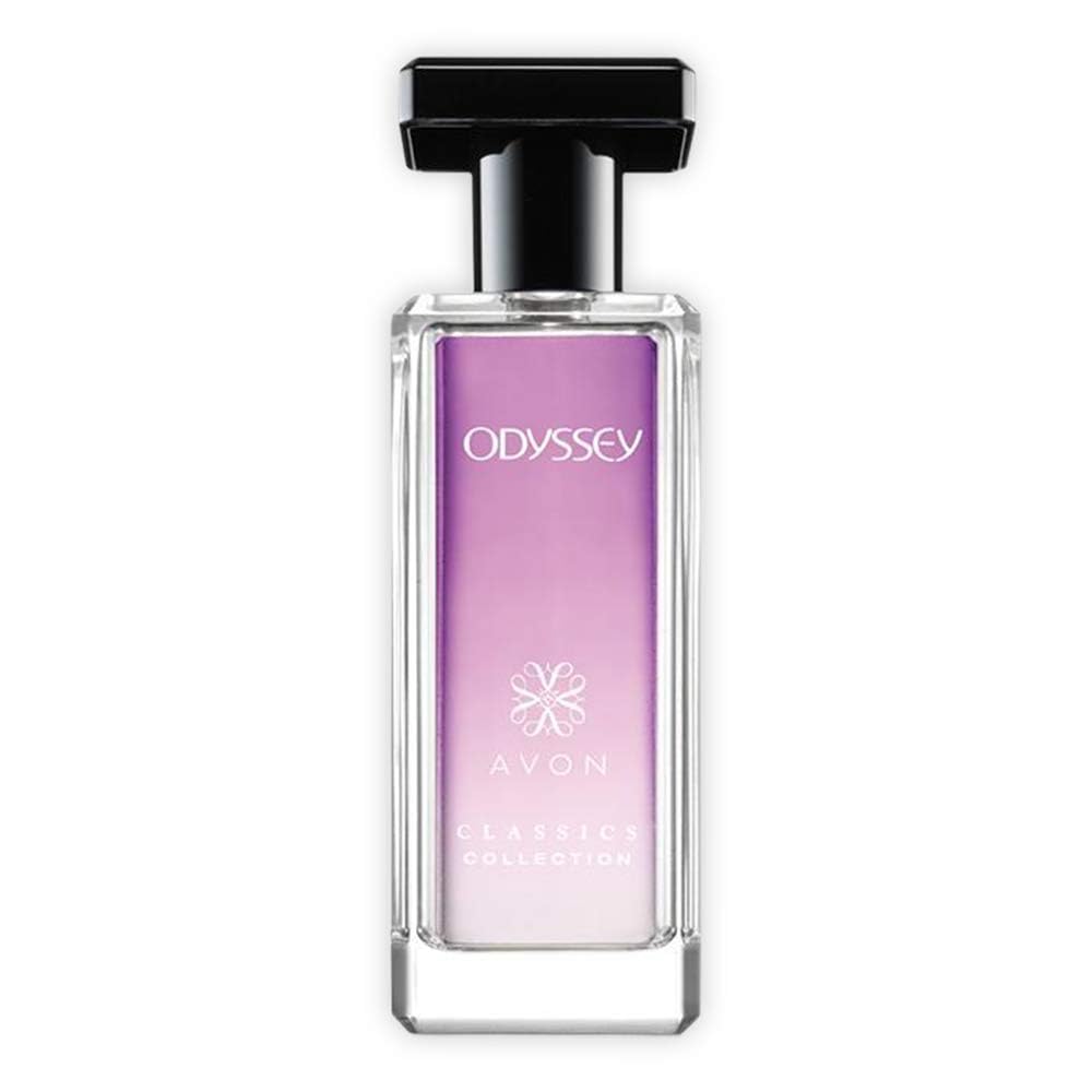 AVON Odyssey notas-florales destacando magnolia y tuberosa para uso diario.