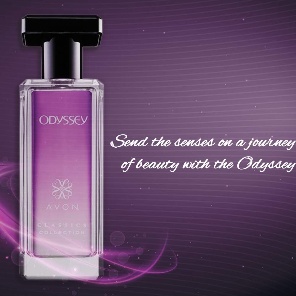 AVON Odyssey rociador-frasco para aplicar perfume con estela fresca.