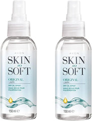 AVON SKIN SO SOFT Original Dry Oil Spray, bote de 150 ml, ideal para hidratacion suave.