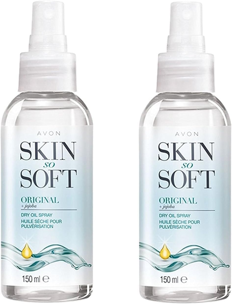 AVON SKIN SO SOFT Original Dry Oil Spray, uso post ducha para piel suave.