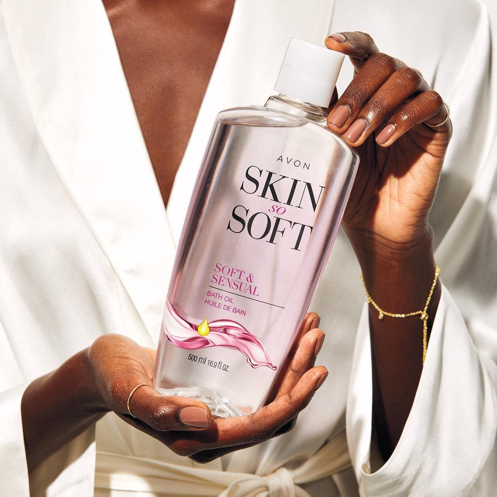 Avon Skin So Soft Soft & Sensual Bath Oil argan oil rich formula ready for daily use