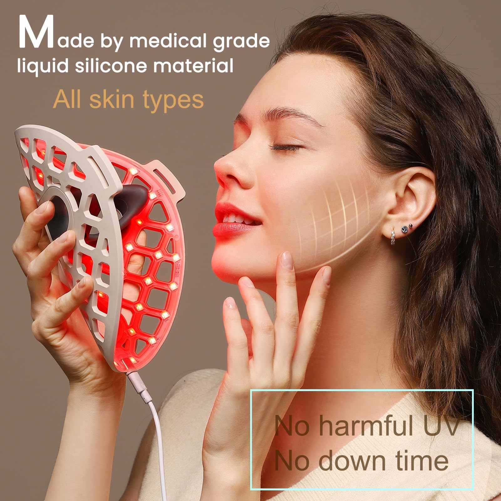 Avorla Beauty LED Mask aplicación fácil y cómoda.