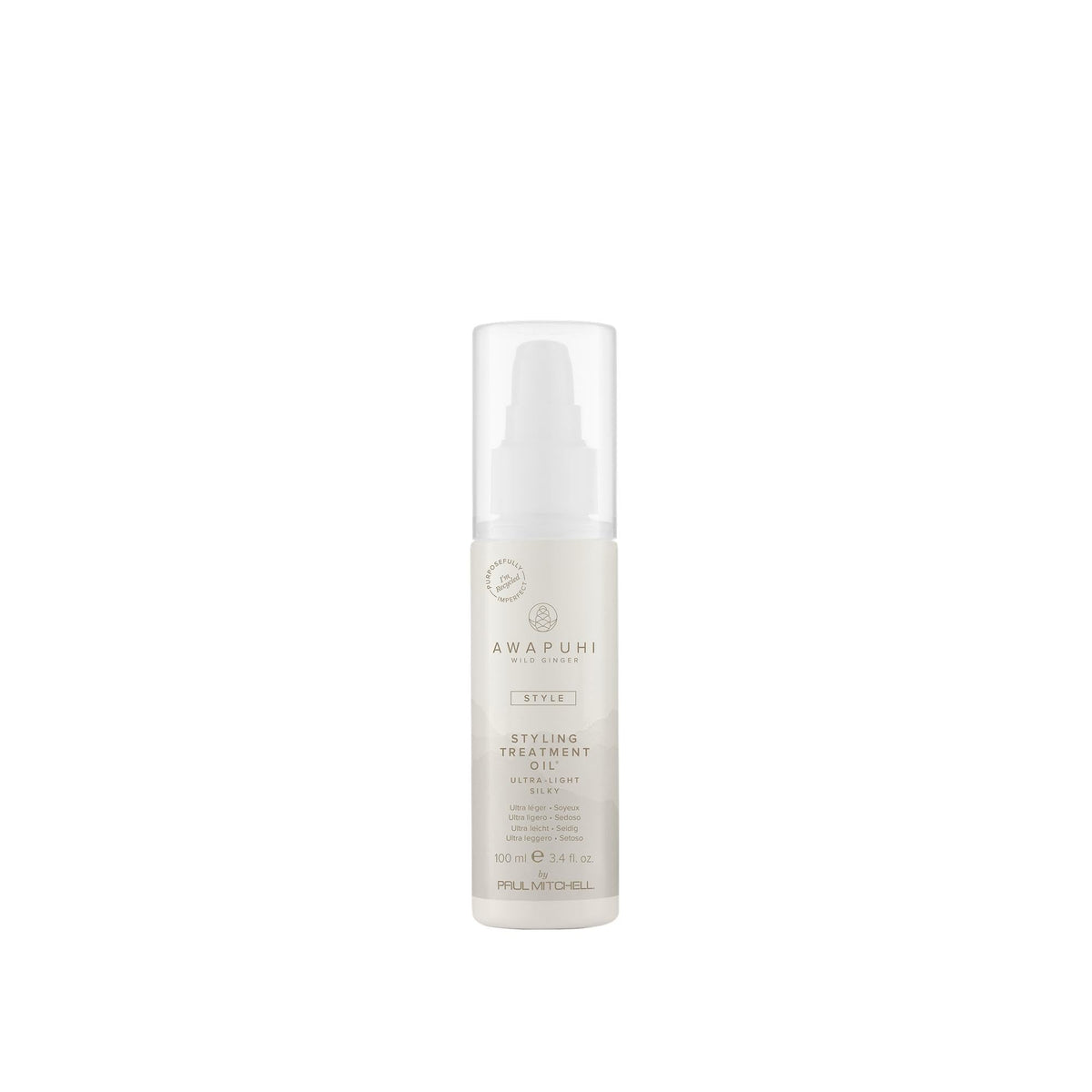 Botella de Awapuhi Wild Ginger, aceite de tratamiento, cabello suave y sedoso al instante