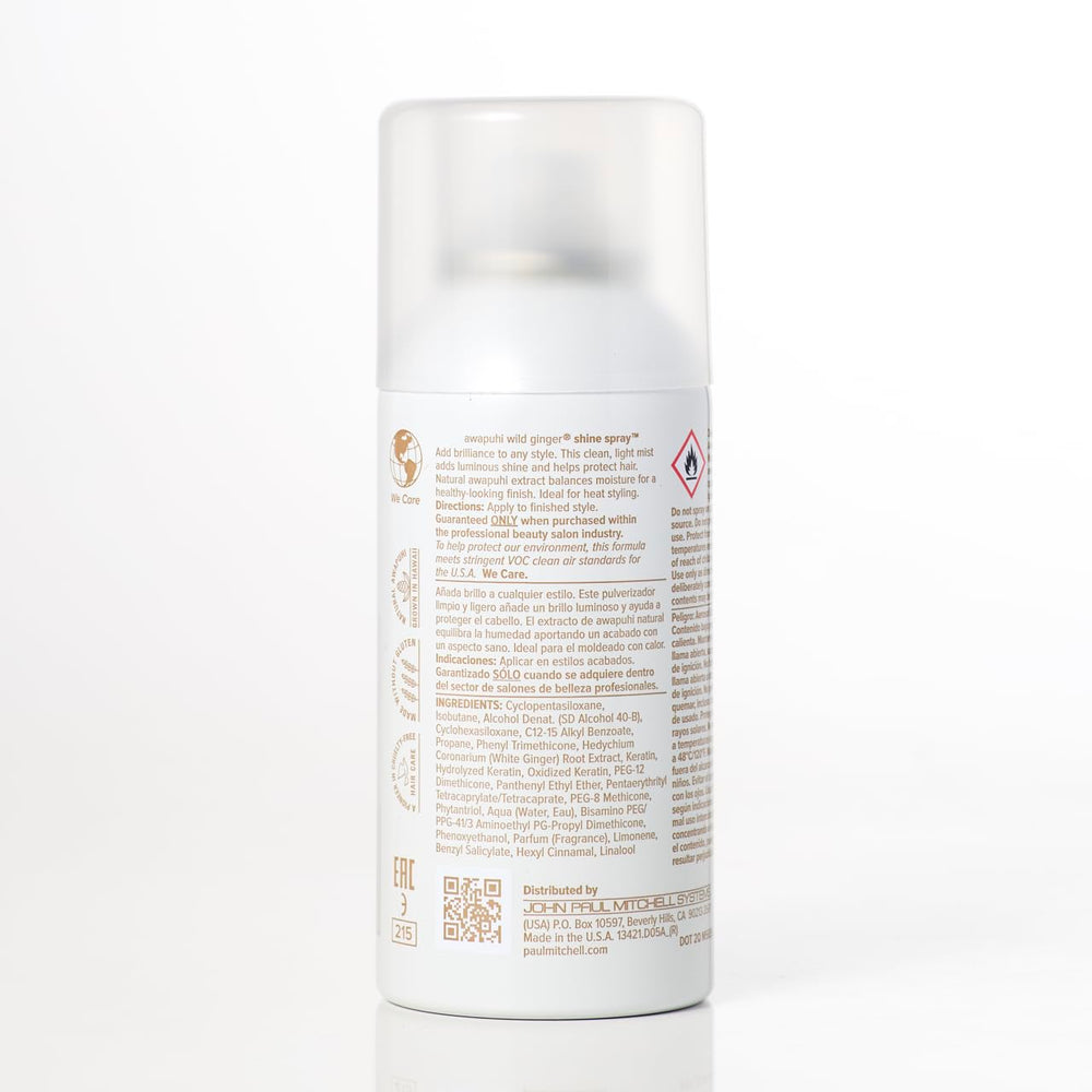 Envase reciclado de Awapuhi Wild Ginger pulverizador de brillo con 25% PCR.