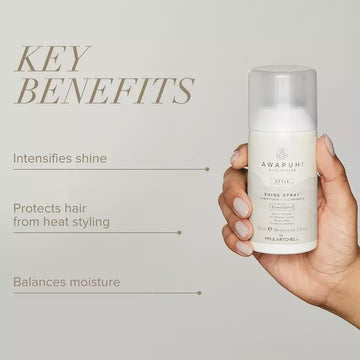 Aplicación ligera de Awapuhi Wild Ginger pulverizador de brillo para cabello.