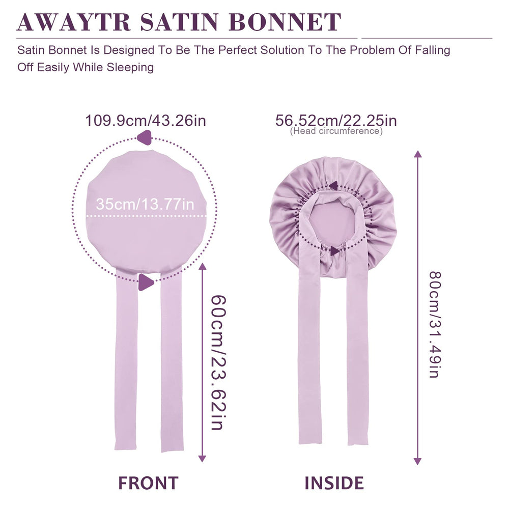 AWAYTR bonete satin banda ancha: tela transpirable para noches frescas