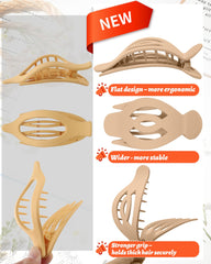 AWAYTR pinza cabello plano grande, durabilidad y colores elegantes