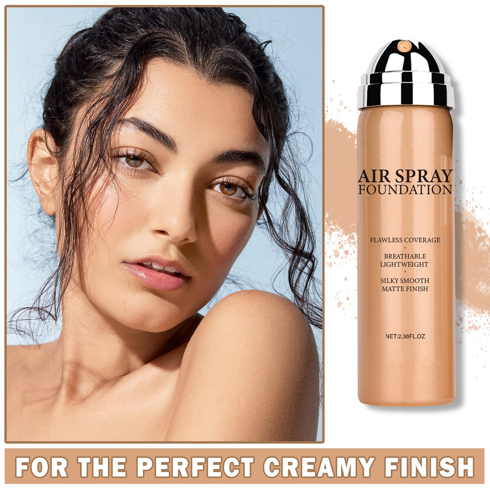 AWCCXMYM Flawless AirBrush, aplicación homogénea para piel madura y tono equilibrado.