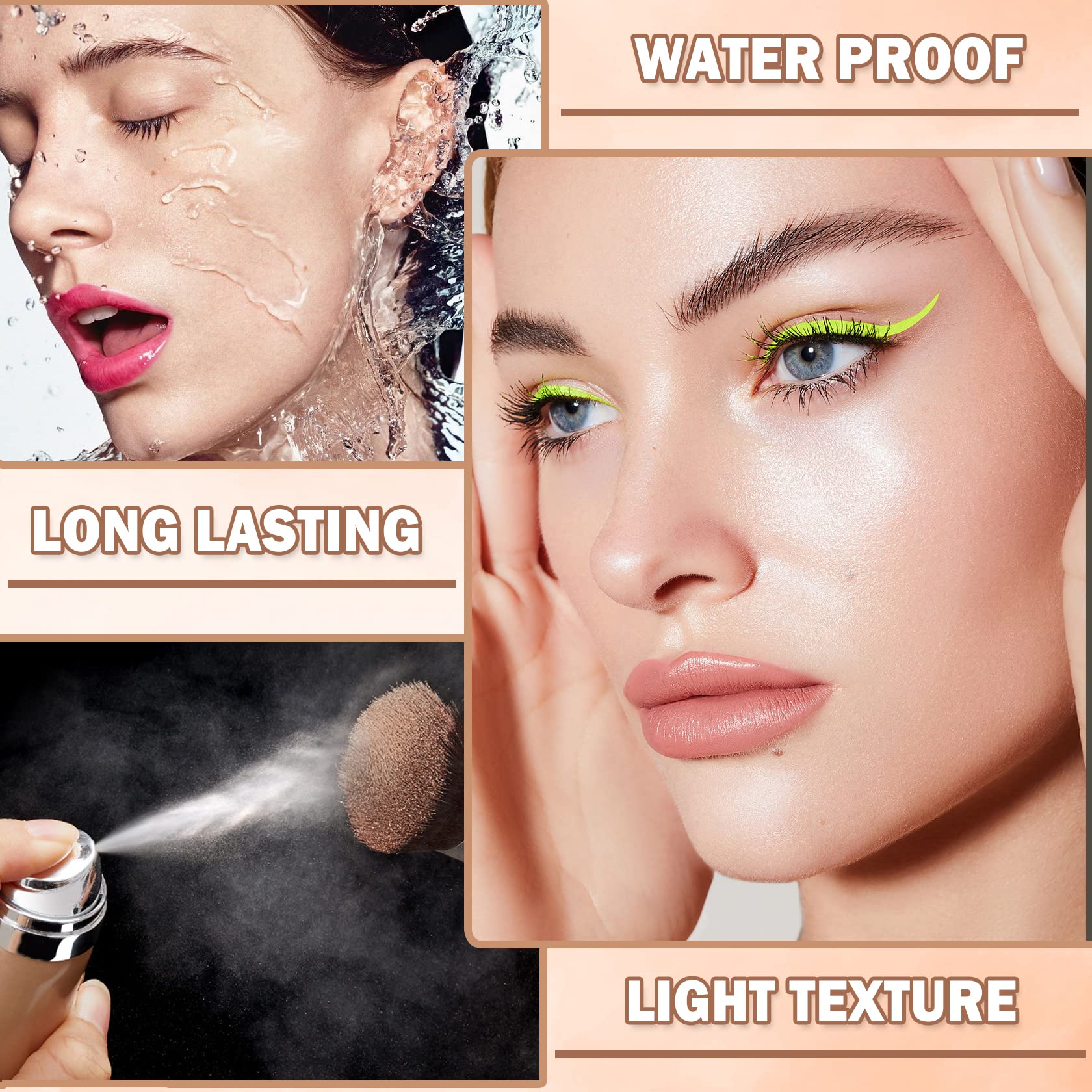 AWCCXMYM AirBrush, camufla imperfecciones y unifica el tono para un look pulido.