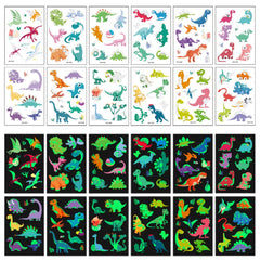 Tatuajes AWINMAY dinosaurio estegosaurio luminosos para juegos y disfraces