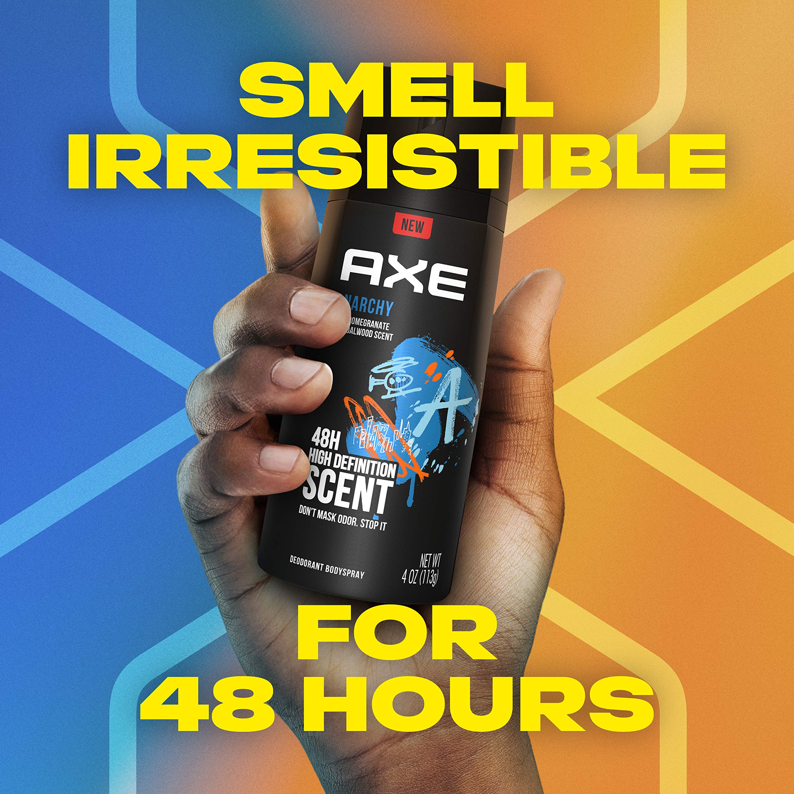 AXE Anarchy aplicación suave sobre el pecho para cobertura uniforme