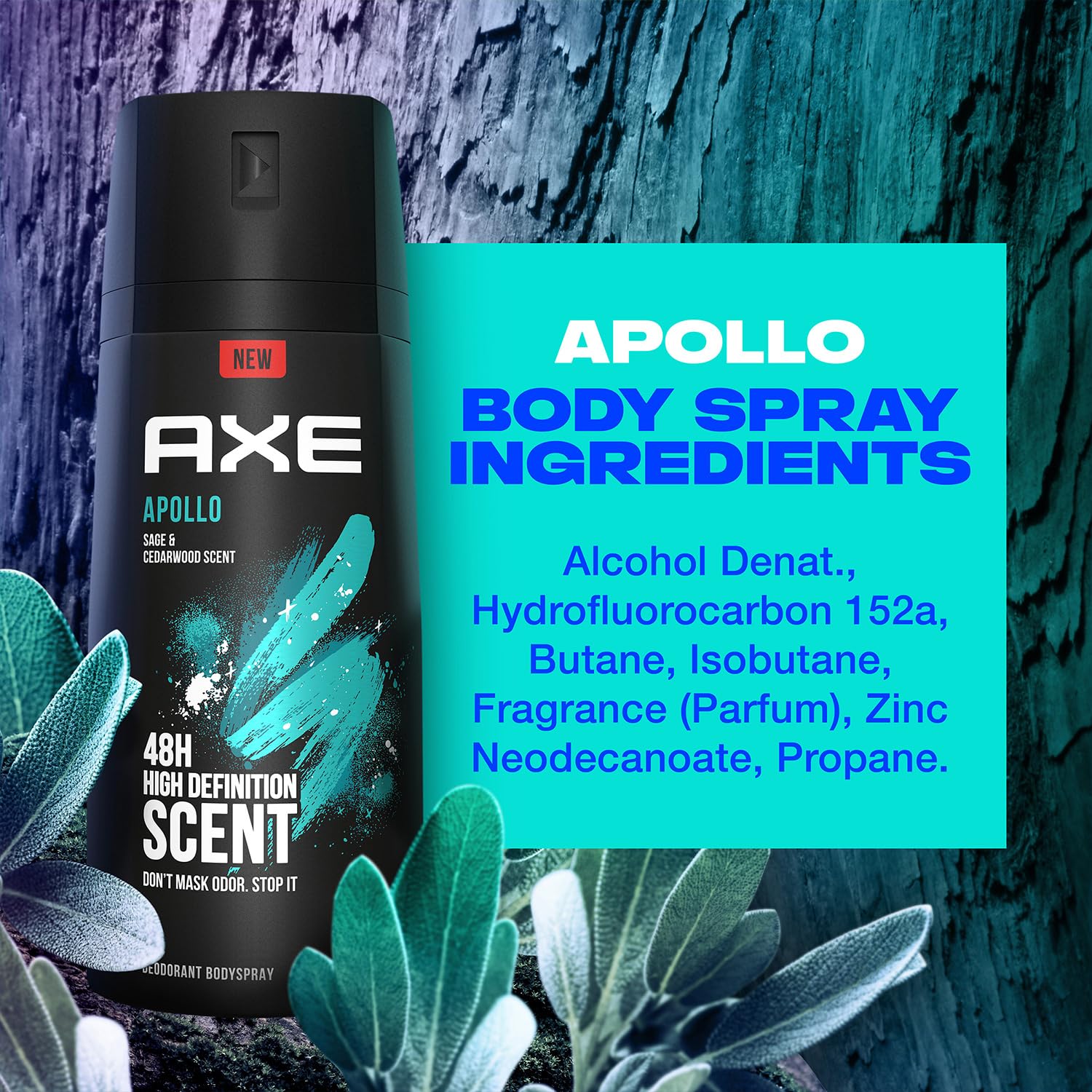 AXE Apollo desodorante uso diario, tamaño 1 oz.