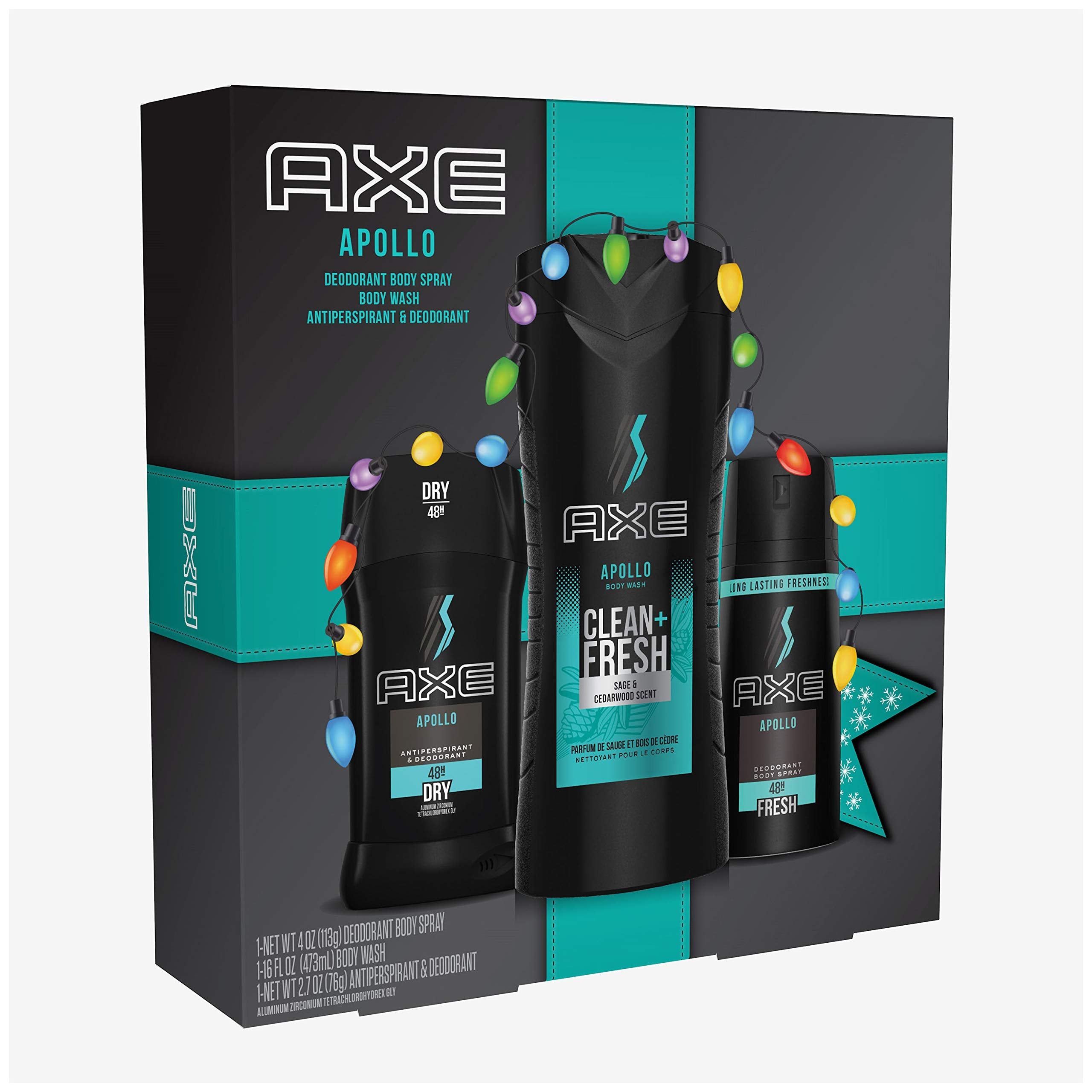 AXE Apollo gel douche homme – douche fraîche et tonique.