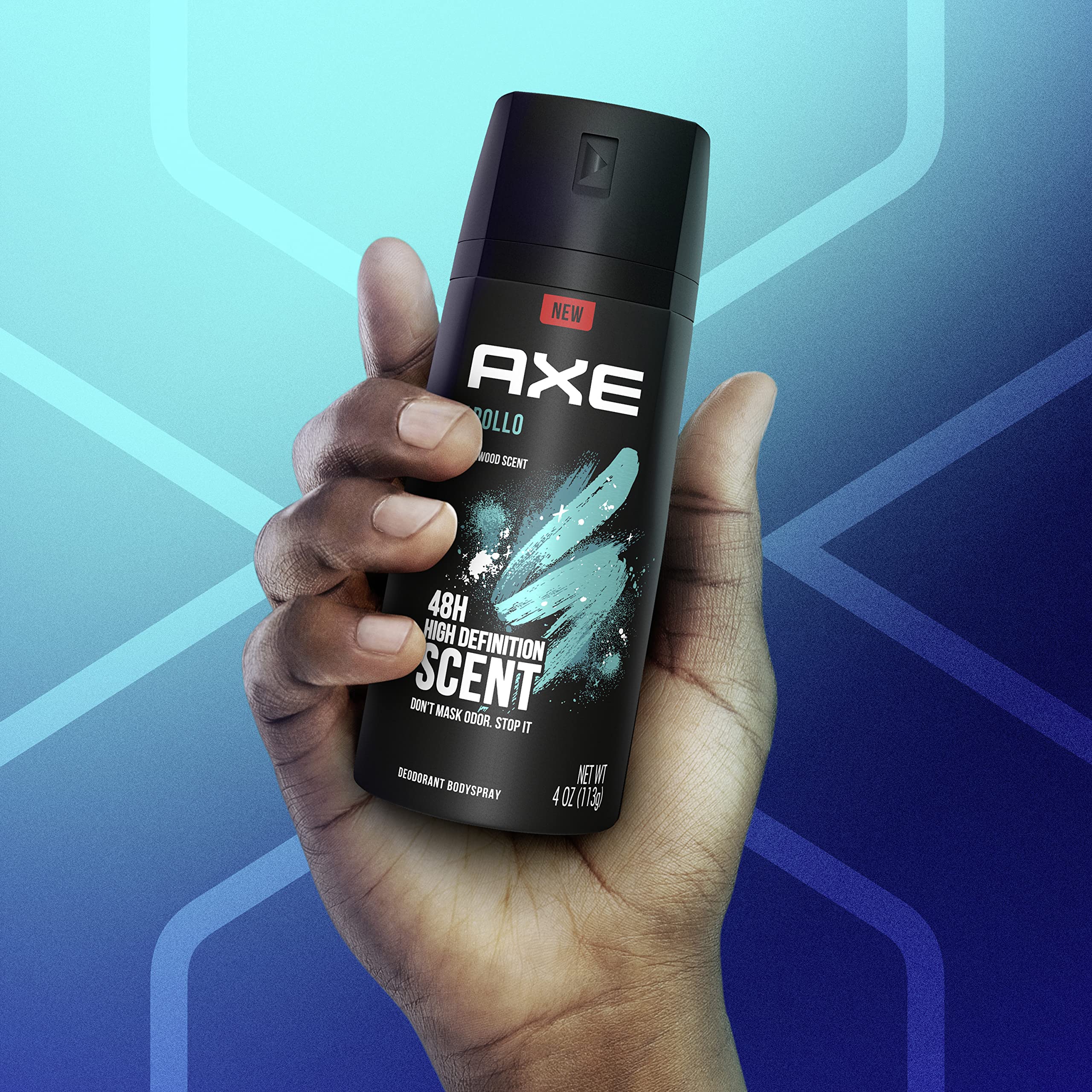 Lata nueva de AXE Apollo con metal reciclable