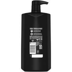 AXE Black 3-en-1: botella de cuidado diario para cuerpo y cabello, aroma fresco.