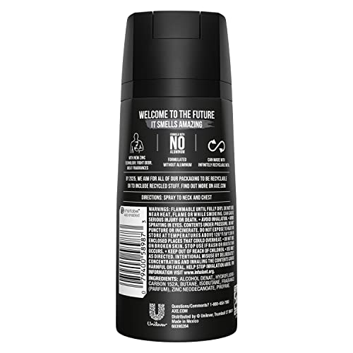 Aroma de pera congelada con cedro de AXE Black.