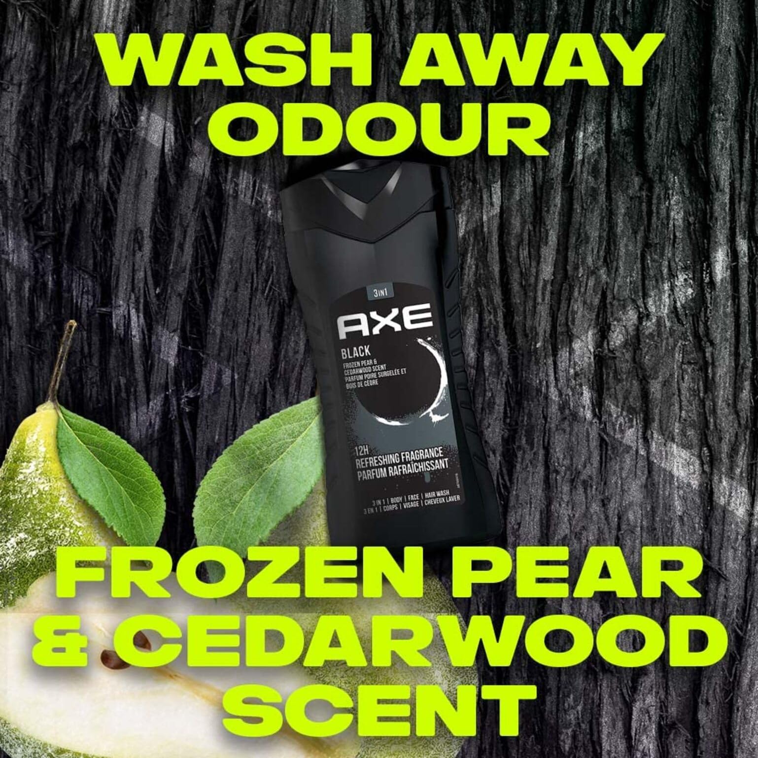 AXE Black textura cremosa facilita la aplicación