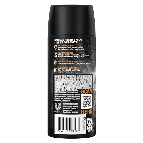 AXE Black Vanilla premium spray nozzle closeup for easy application