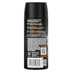 AXE Black Vanilla premium spray nozzle closeup for easy application