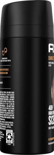 AXE Dark Temptation aplicación cuello para sensación fresca.