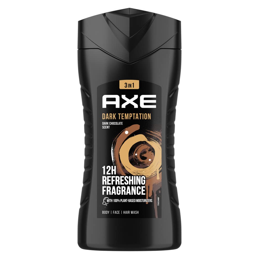 AXE Dark Temptation, bote de 250 ml para uso diario y frescura