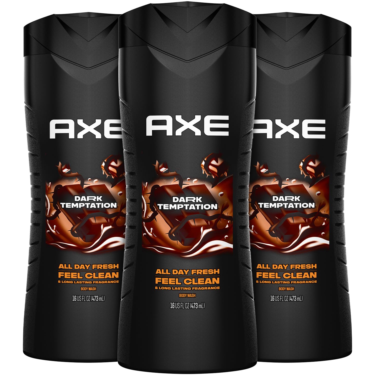 AXE Dark Temptation: bouteille-douche, parfum chocolat chaud pour une fraîcheur durable