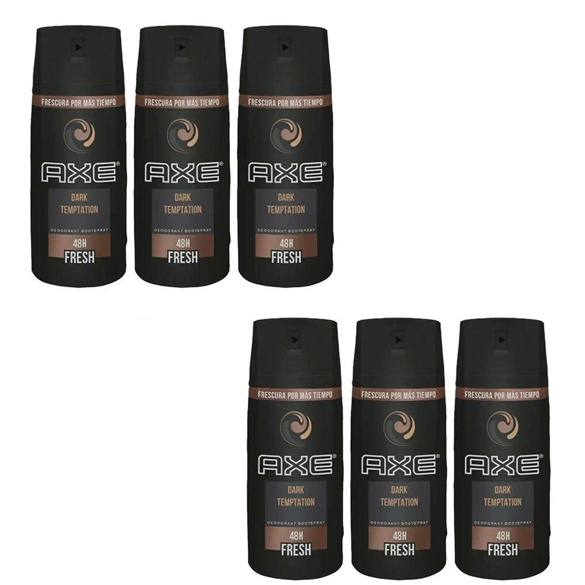 AXE Dark Temptation etiqueta frontal clara y reconocible.
