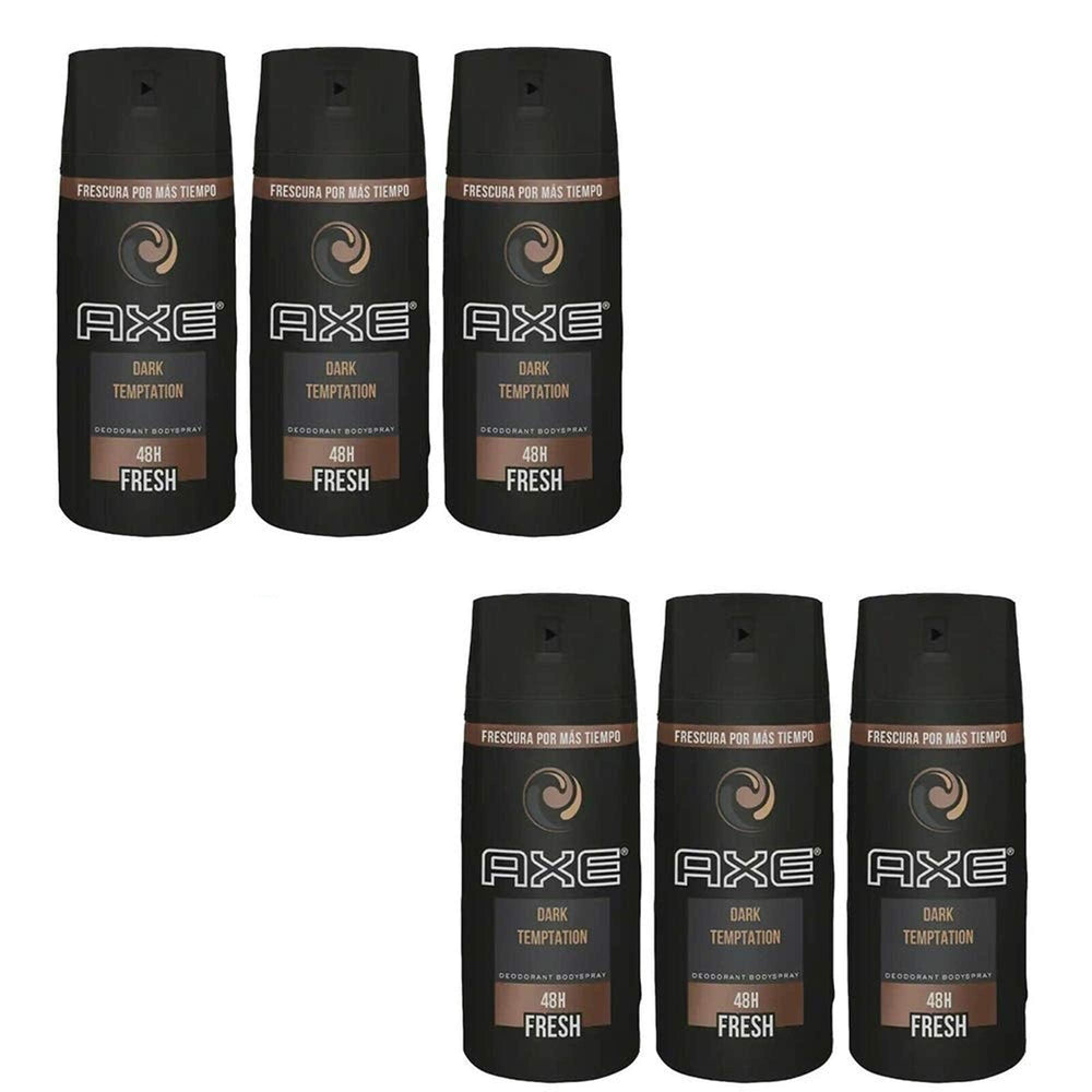 AXE Dark Temptation etiqueta frontal clara y reconocible.