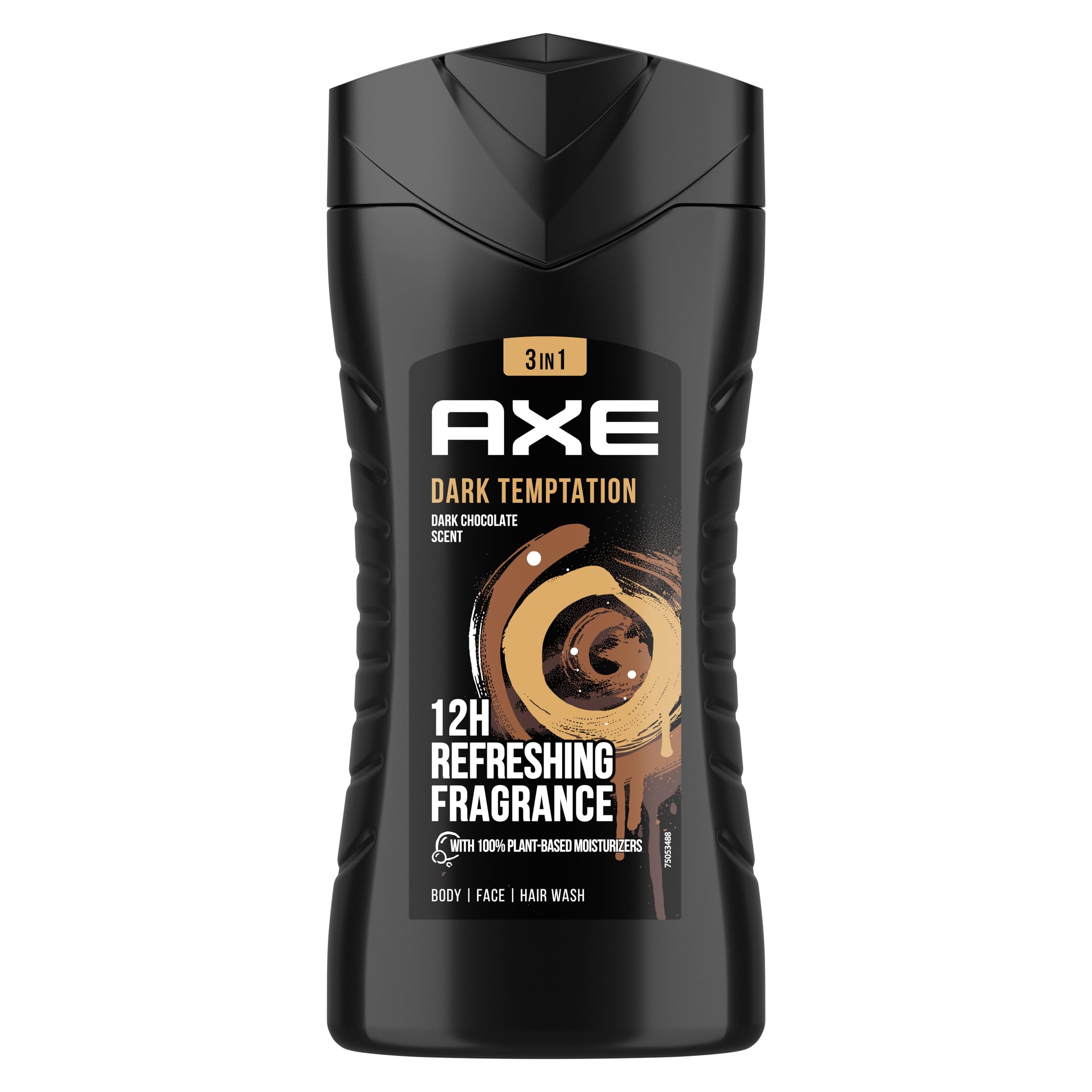 AXE Dark Temptation gel de ducha en botella 250 ml, aroma seductor para uso diario.