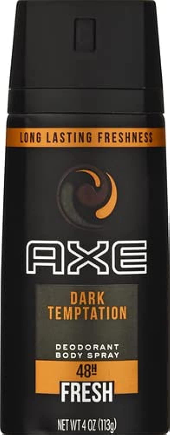 AXE Dark Temptation lata de 4 onzas con aroma duradero para todo el día.