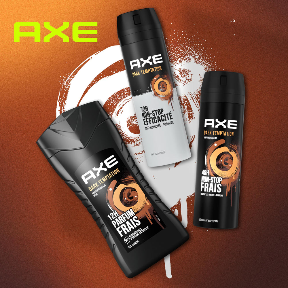 AXE Dark Temptation ritual ducha sensorial para empezar el día con energía.